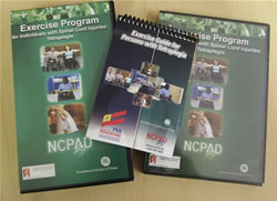 A display of NCHPAD products - DVD, Video & Quick Series Booklet.