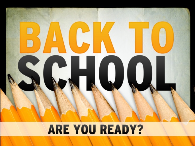 a graphic reading "Back to School: Are you ready?"