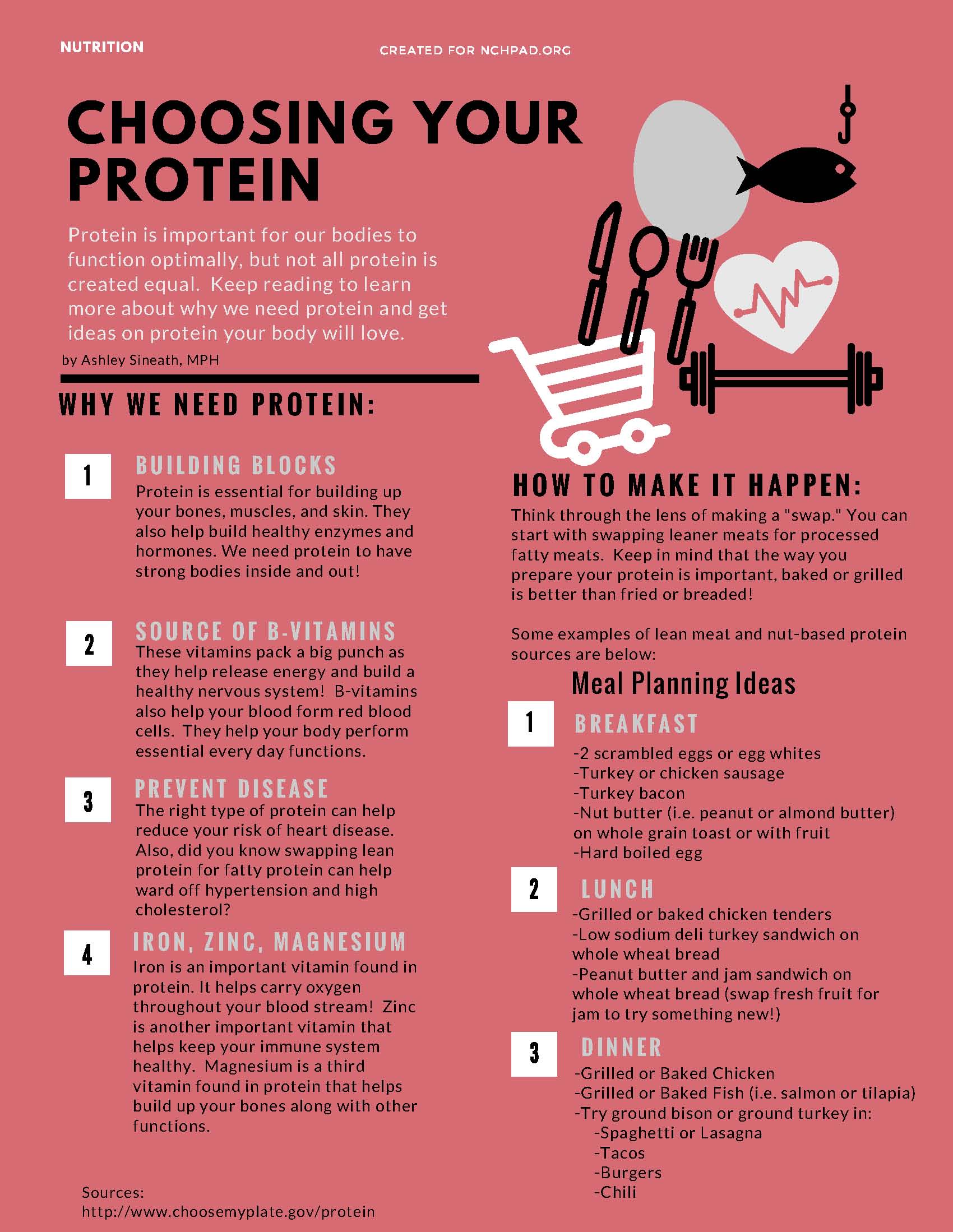 Choosing Your Protein : NCHPAD - Building Healthy Inclusive Communities