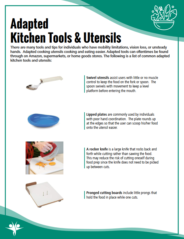 Adapted Kitchen Tools, Utensils, and Accessibility : NCHPAD - Building  Healthy Inclusive Communities