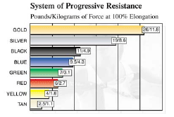 It's a bar graph showing a System of Progressive Resistance.