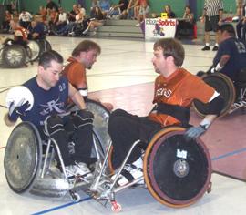 Quad rugby game