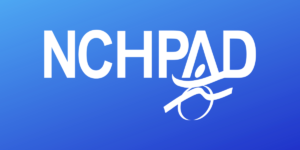 NCHPAD logo on blue background