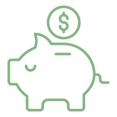Piggy bank icon