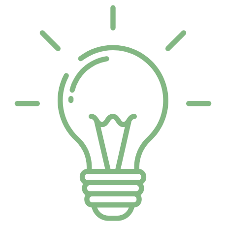Lit lightbulb